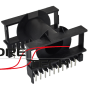 BH-ETD54-1-22R (PET) каркас, частини трансформаторів